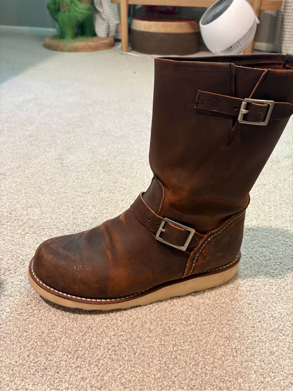 Red Wing Women's Brown Leather Engineer Boots